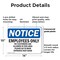 Signmission Employees Only No Customers Are Allowed OSHA Notice Sign, Plastic, 14in W x 10in L, 2PK OS-2PACK-NS-P-1014-L-11996 - alternate 3